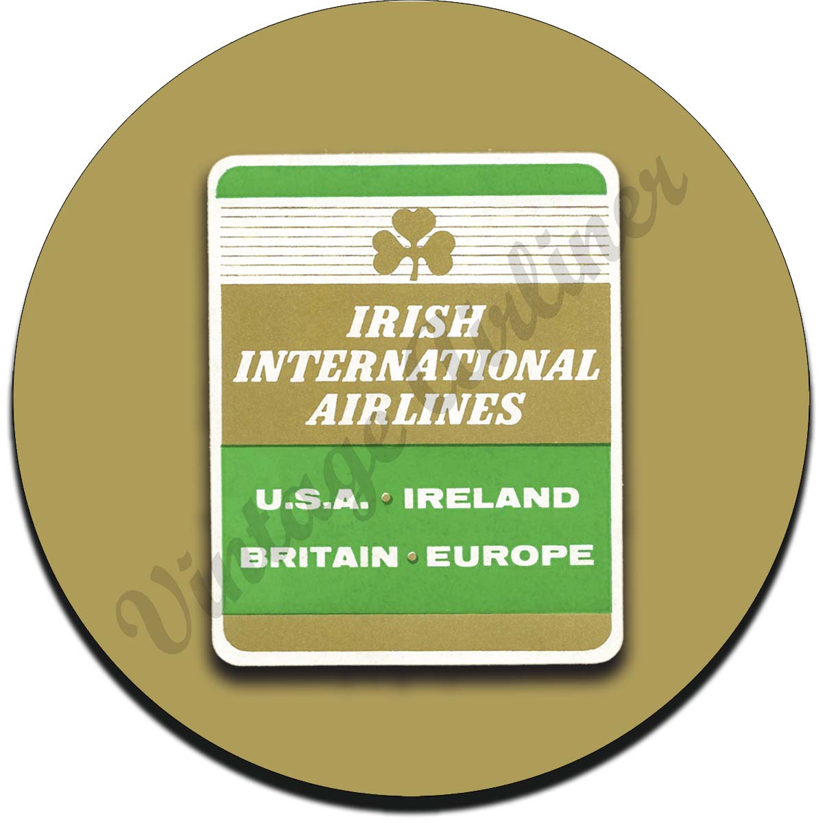 Aer Lingus Irish International Airlines Sandstone Coaster