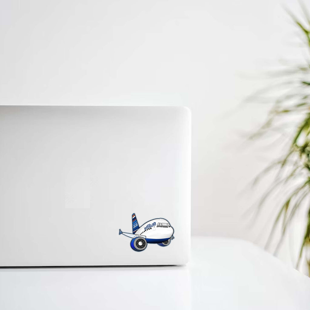 Chibi Style Jet Blue Livery Decal Stickers