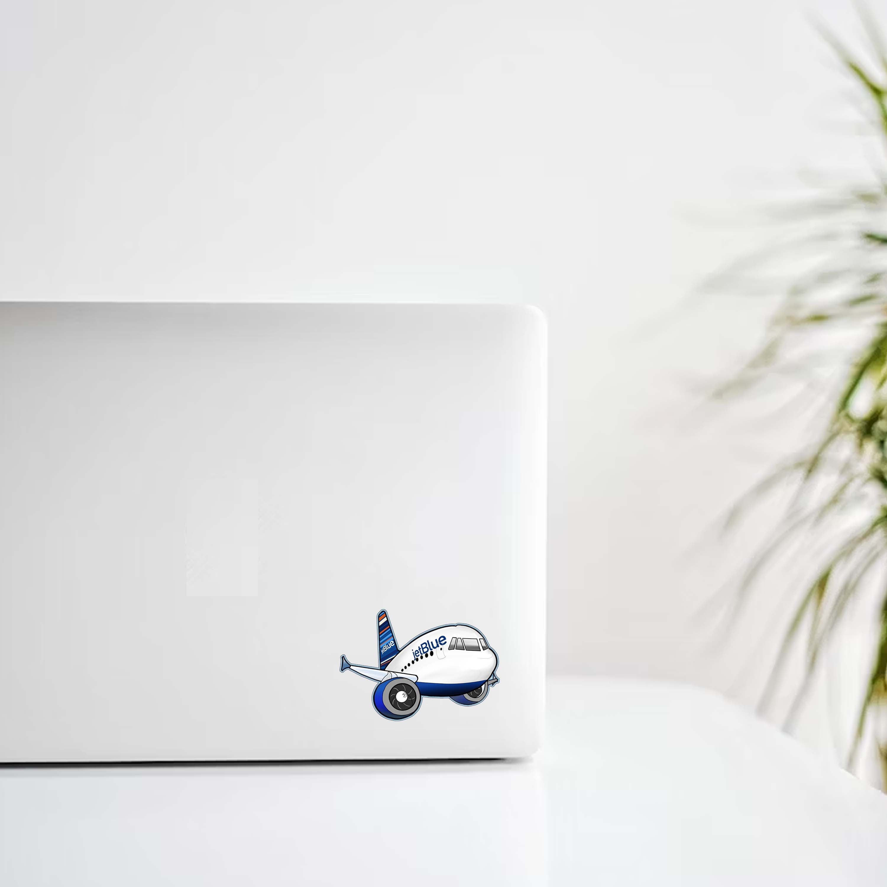 Chibi Style Jet Blue Livery Decal Stickers