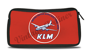 KLM 1950's Vintage Bag Sticker Travel Pouch