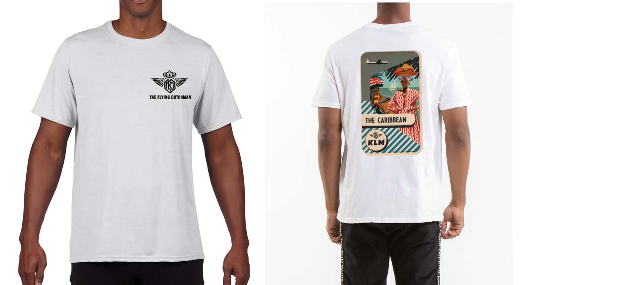 KLM Flying Dutchman Caribbean Bag Sticker T-shirt