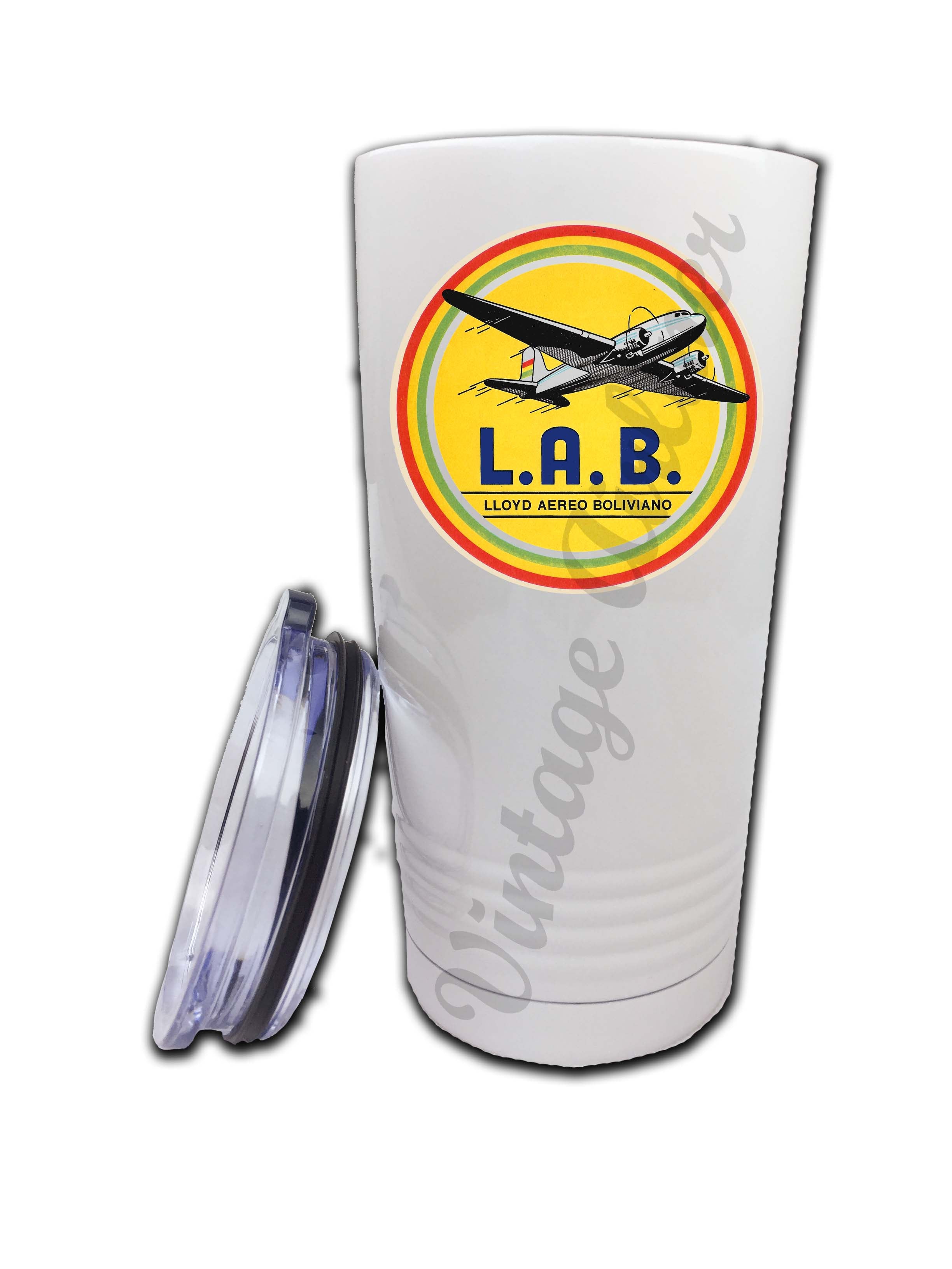 L.A.B. Lloyd Aereo Boliviano Vintage Bag Sticker Tumbler