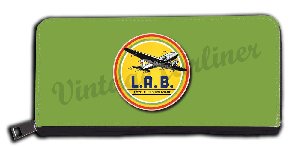 L.A.B. Lloyd Aereo Boliviano 1950's Vintage Bag Sticker Wallet