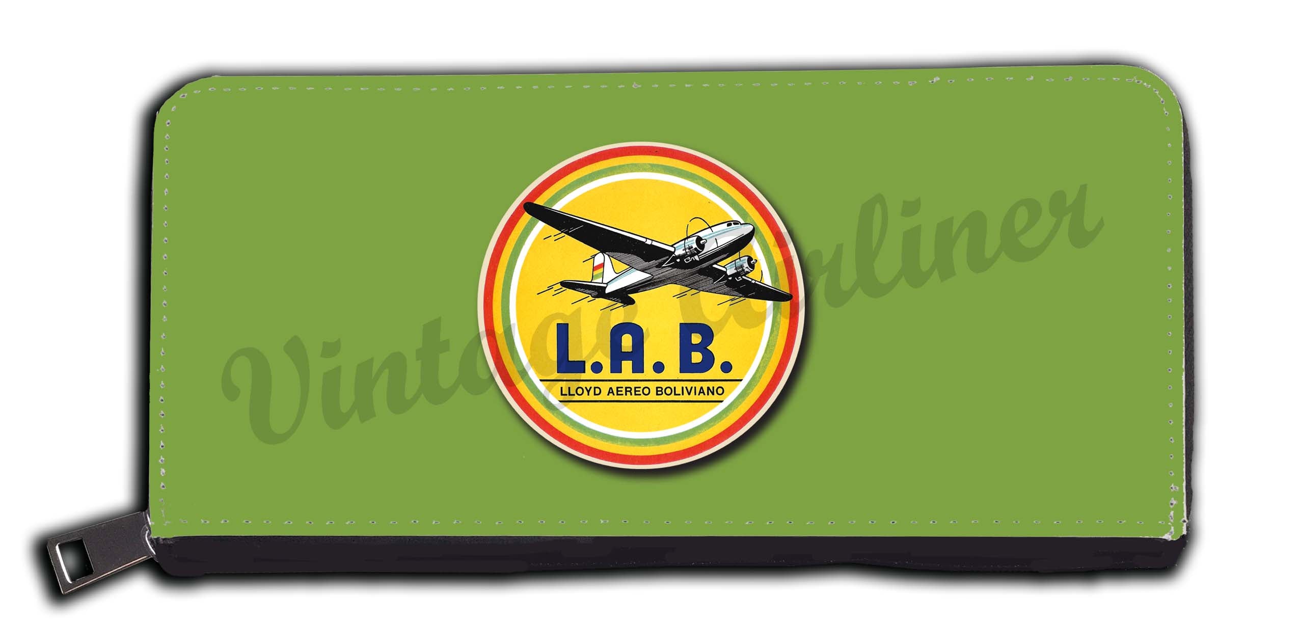 L.A.B. Lloyd Aereo Boliviano 1950's Vintage Bag Sticker Wallet