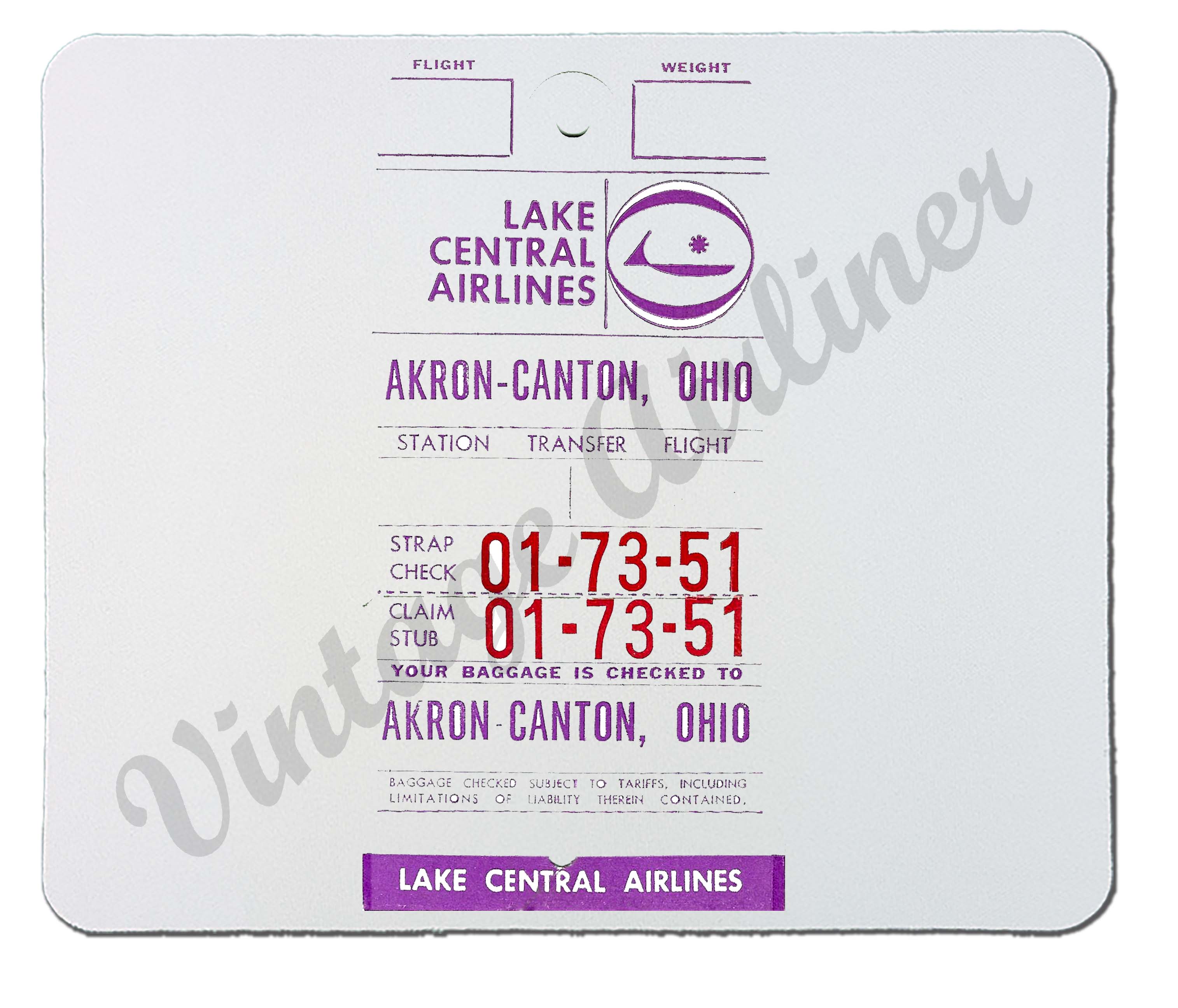 Lake Central Airlines Mousepad