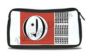 Lake Central Airlines Bag Sticker Travel Pouch