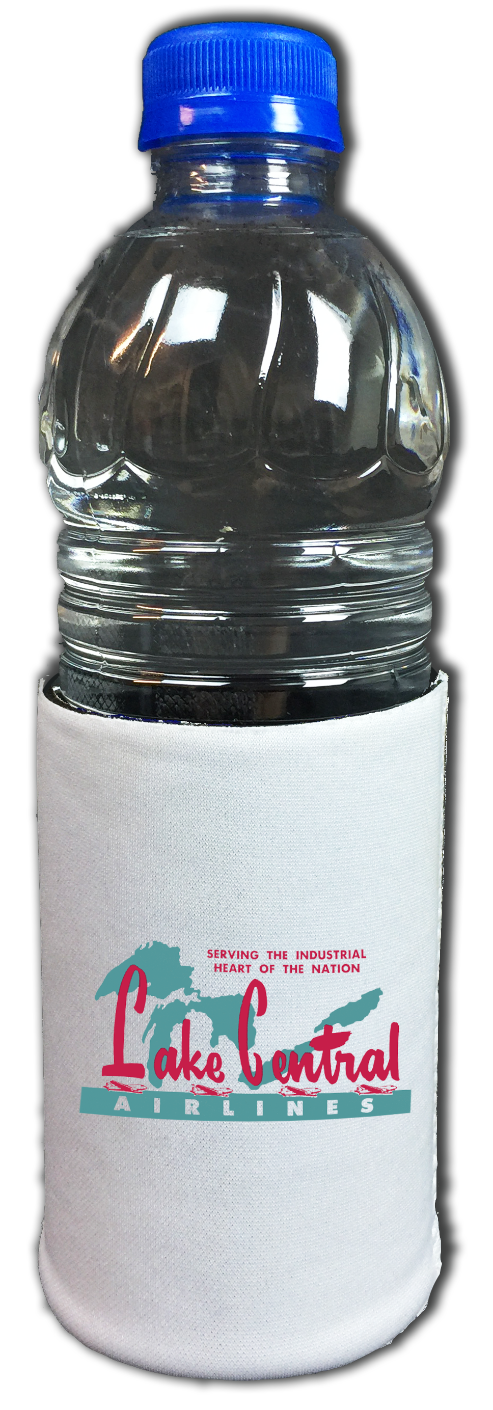 Lake Central Airlines 1950's Bag Sticker Beverage Wrap