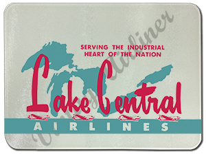 Lake Central Logo Glass Cutting Board