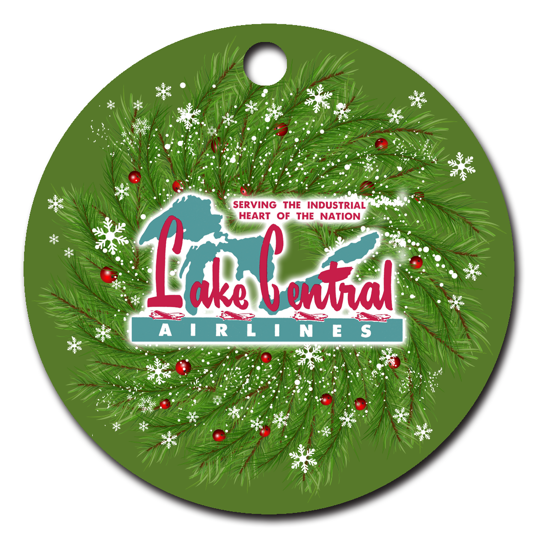 Lake Central Airlines 1950's Logo Ornaments