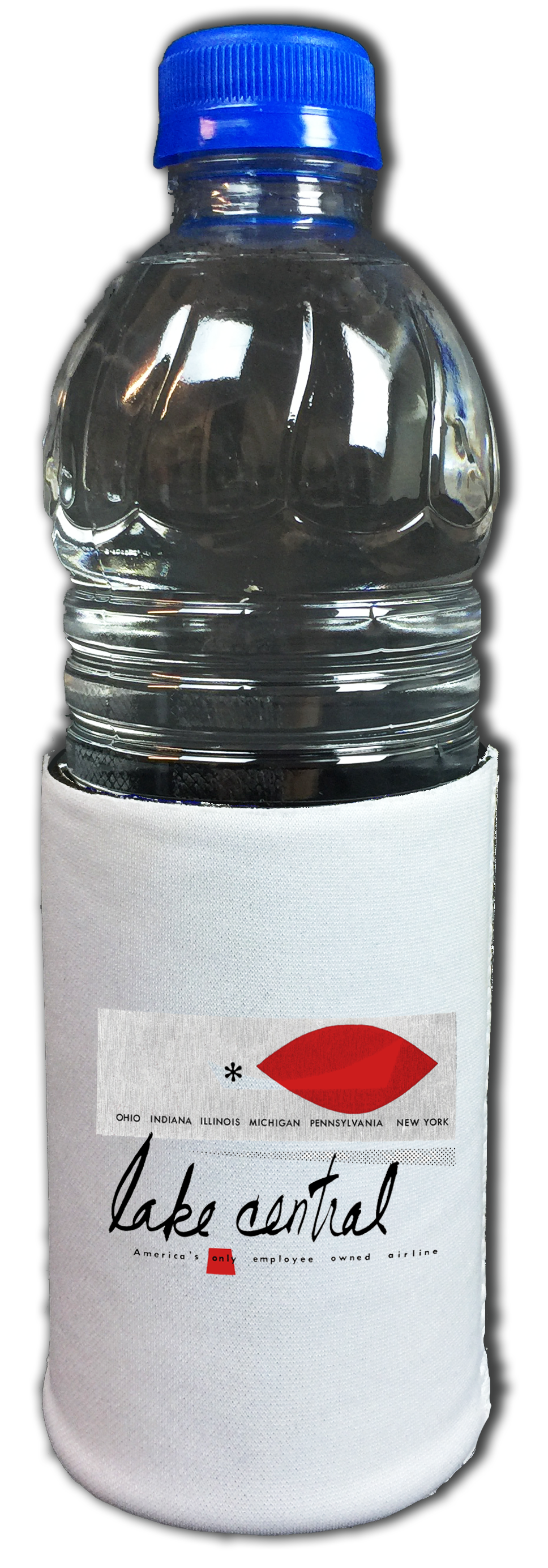 Lake Central Airlines 1960's Bag Sticker Beverage Wrap