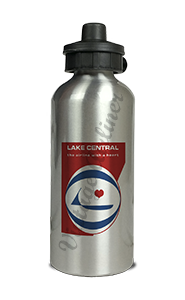 Lake Central Airlines Logo Aluminum Water Bottle