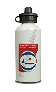 Lake Central Airlines Logo Aluminum Water Bottle