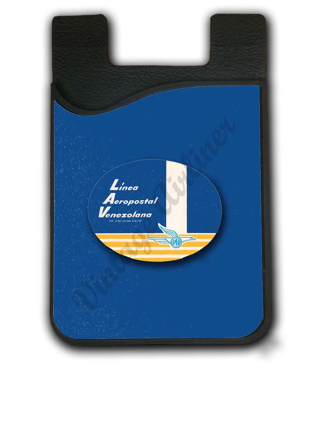 LAV Vintage Baggage Sticker Card Caddy