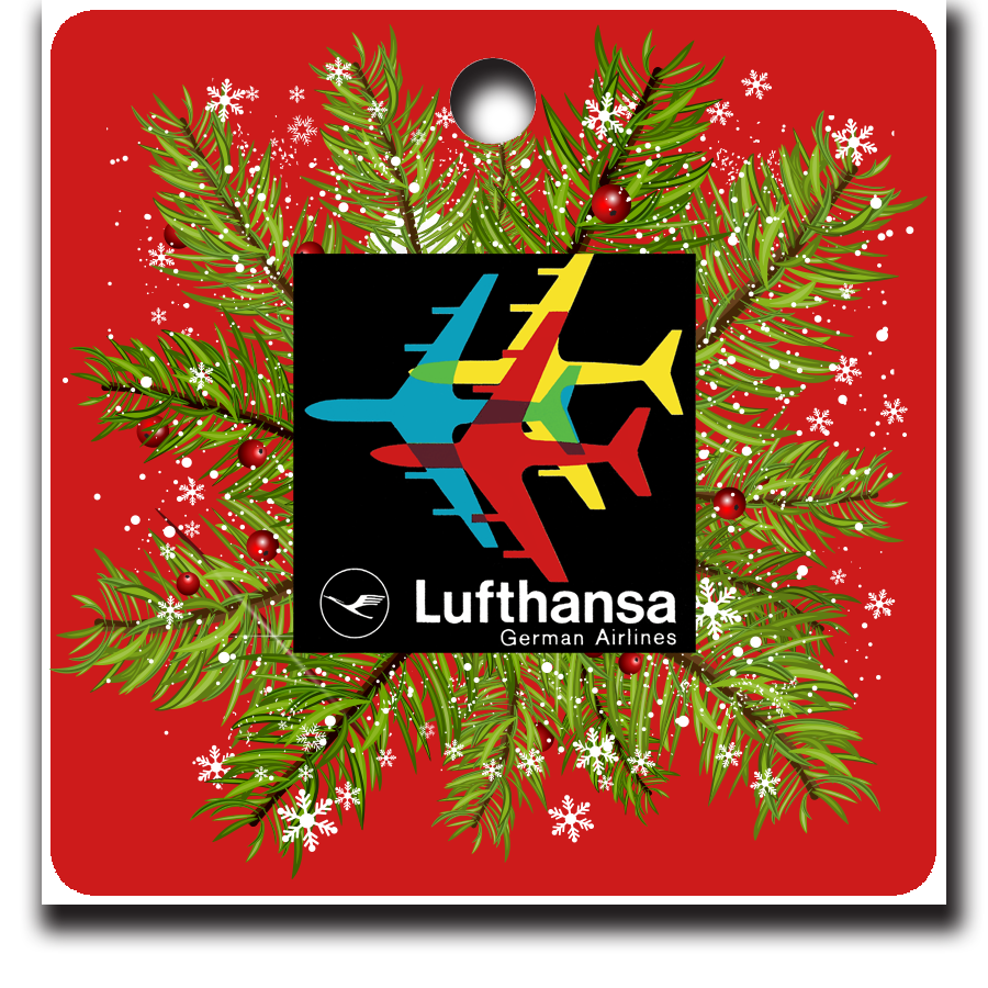 Lufthansa 1970's Logo Ornaments
