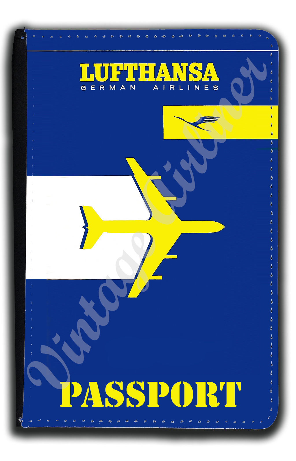 Lufthansa Airlines Timetable Cover Passport Case