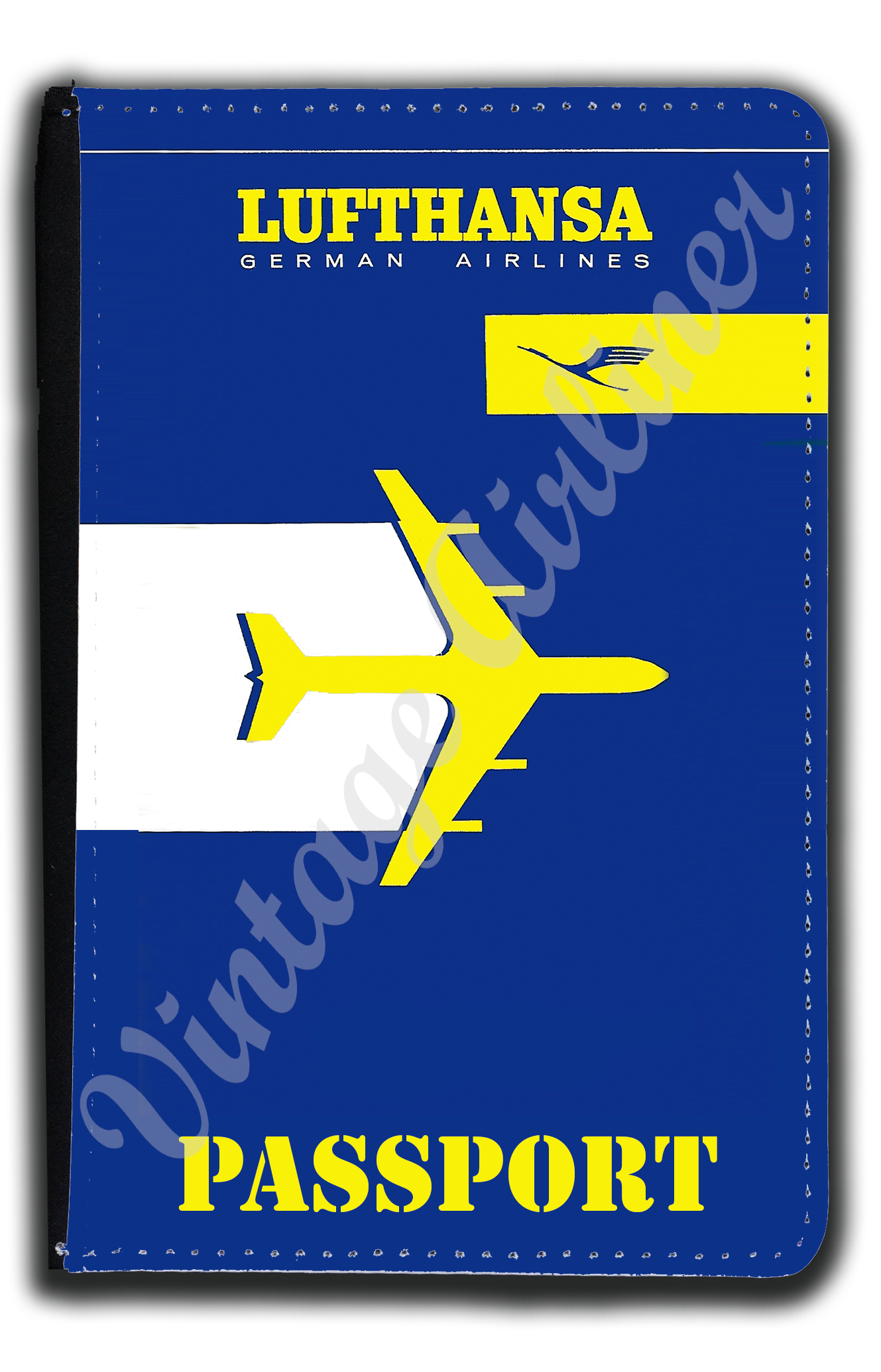Lufthansa Airlines Timetable Cover Passport Case