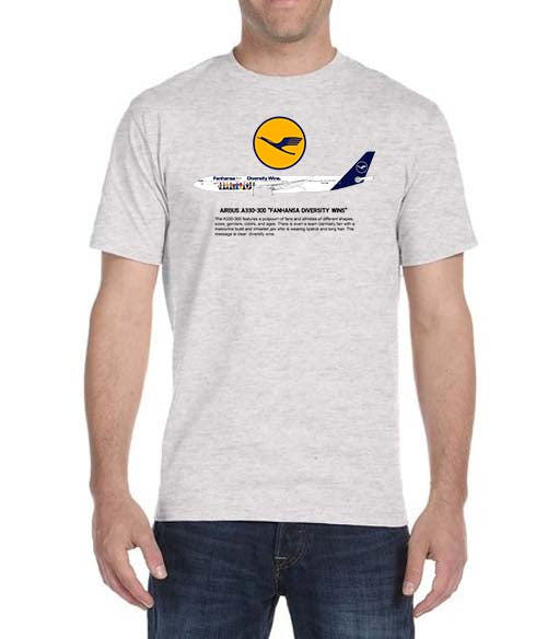 Lufthansa Airbus A330-300 Fanhansa Diversity Wins - Historical T-Shirt