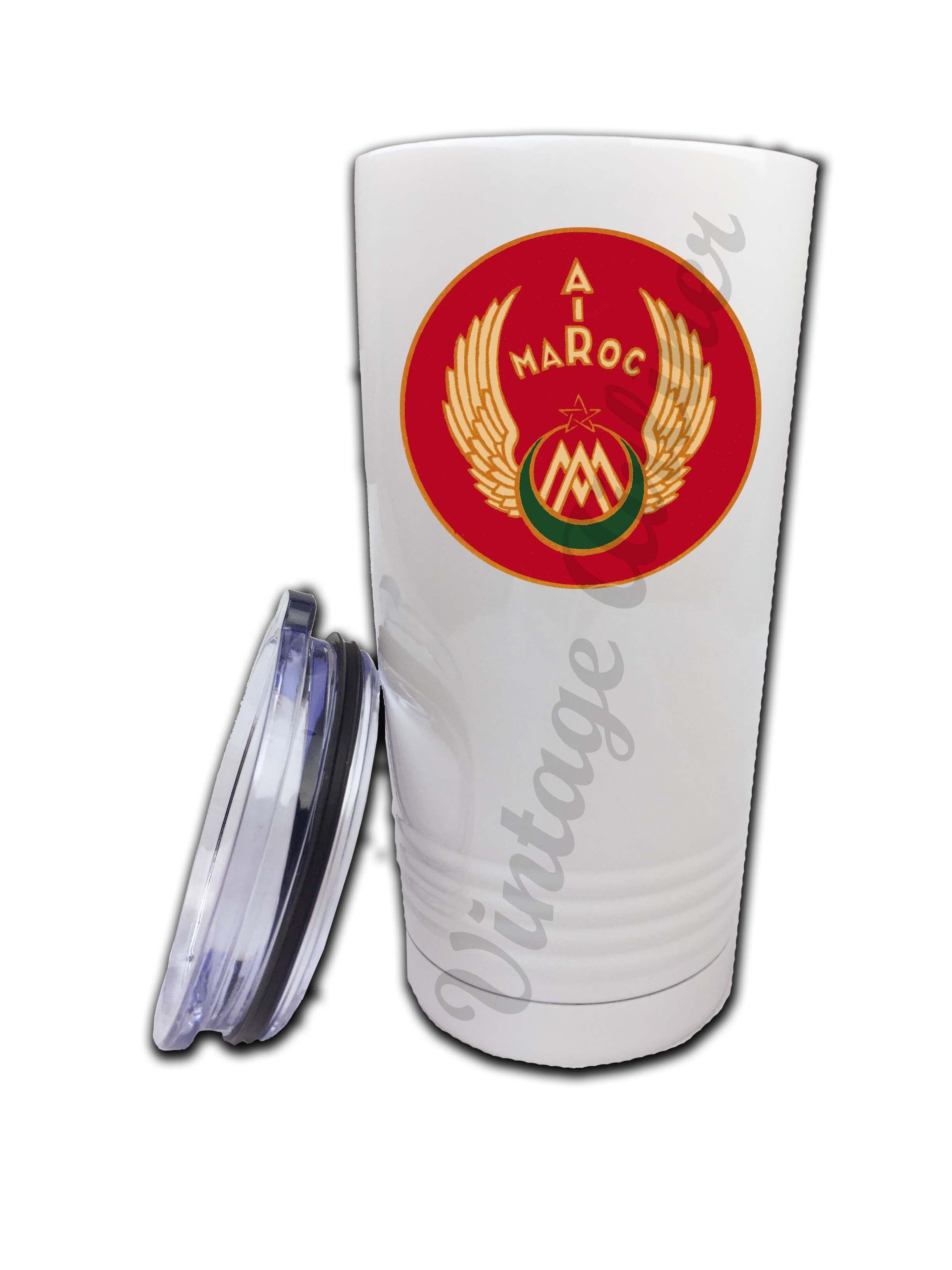 Air Maroc 1940's Bag Sticker Tumbler