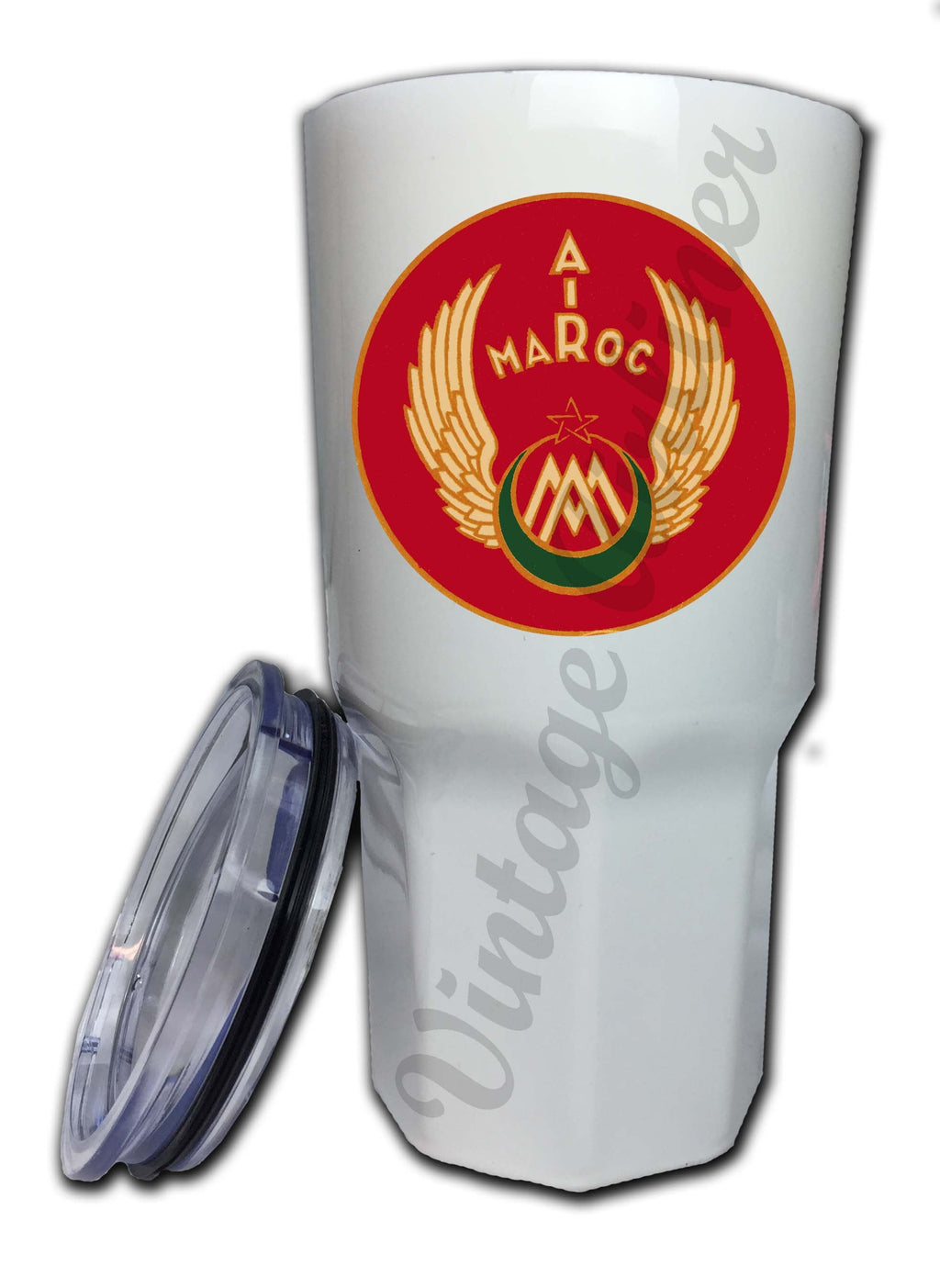 Air Maroc 1940's Bag Sticker Tumbler