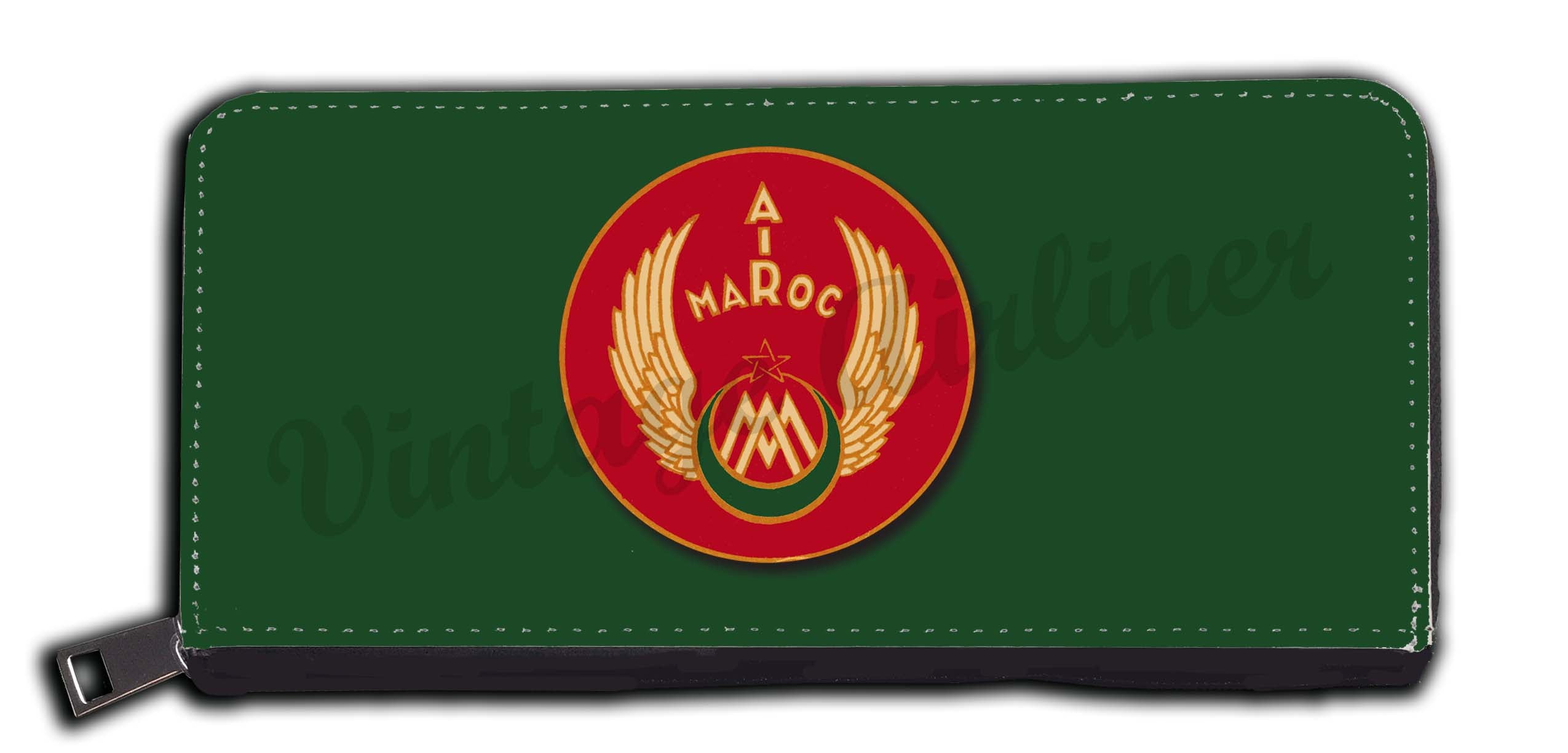 Air Maroc 1940's Vintage Bag Sticker Wallet