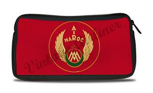 Air Maroc 1940's Vintage Bag Sticker Travel Pouch