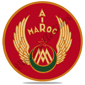 Air Maroc 1940's Vintage Round Sandstone Coaster