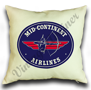 Mid-Continent Airlines Logo Cover Pillow Case Cover