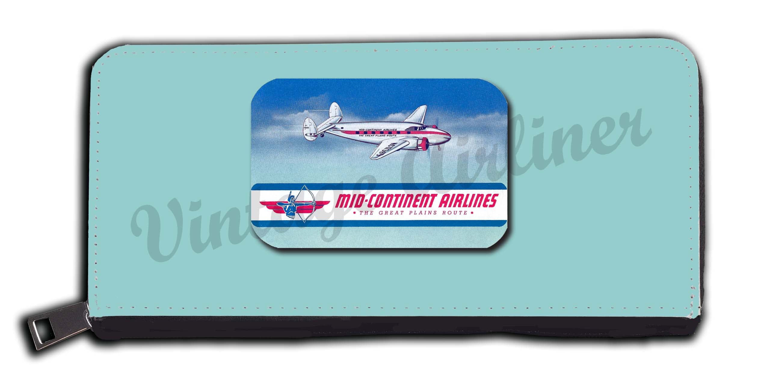 Mid Continent 1940's Vintage Bag sticker Wallet