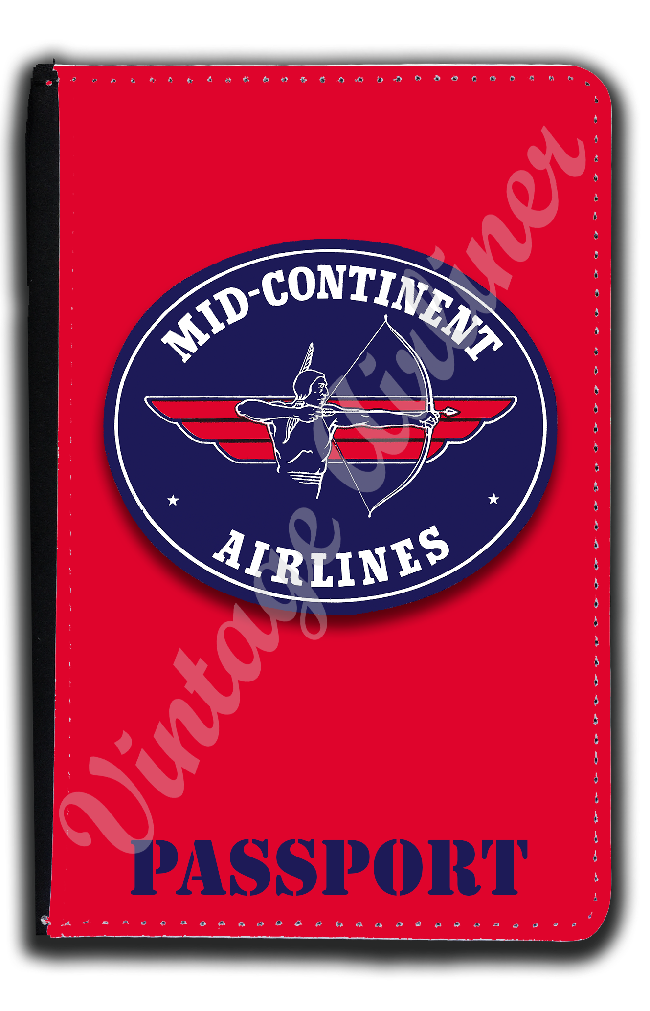 Mid-Continent Airlines Logo Passport Case