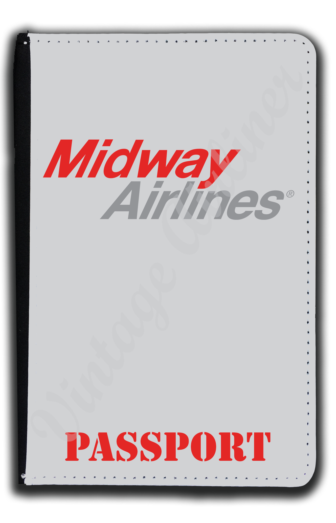 Midway Airlines 1979 Logo Passport Case