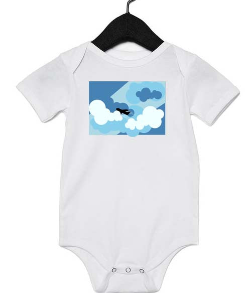 Flying Into The Clouds Infant Onesie