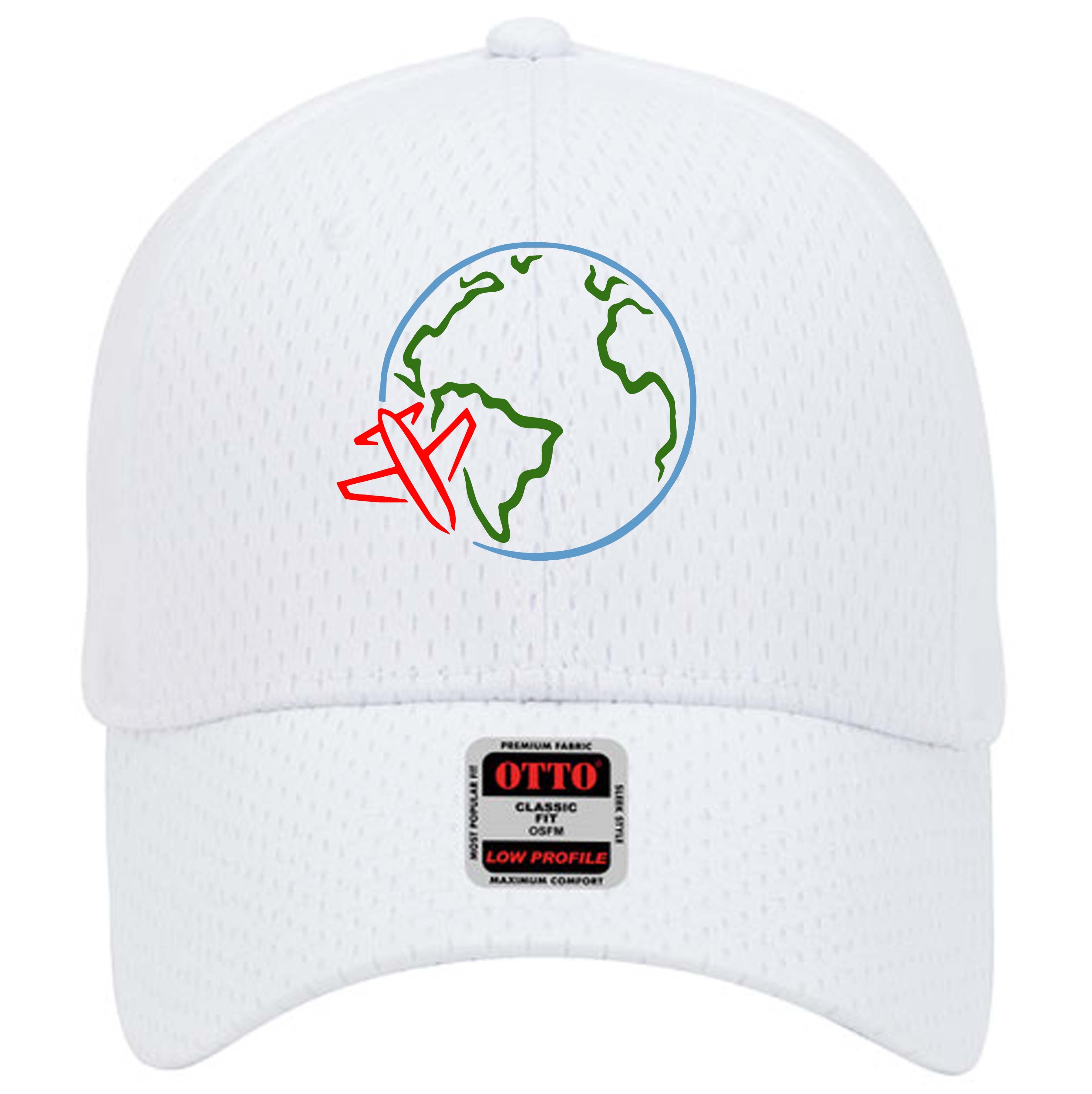 Flying Around The Globe Mesh Cap