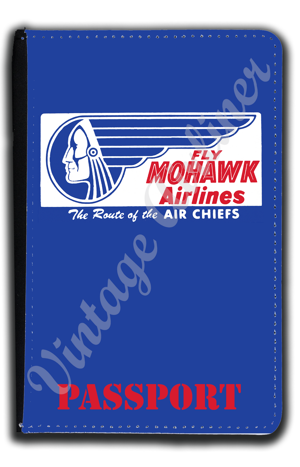 Mohawk Airlines 1950's Bag Sticker Passport Case