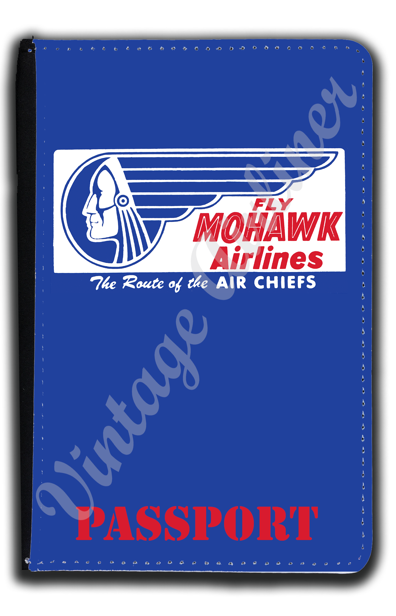 Mohawk Airlines 1950's Bag Sticker Passport Case