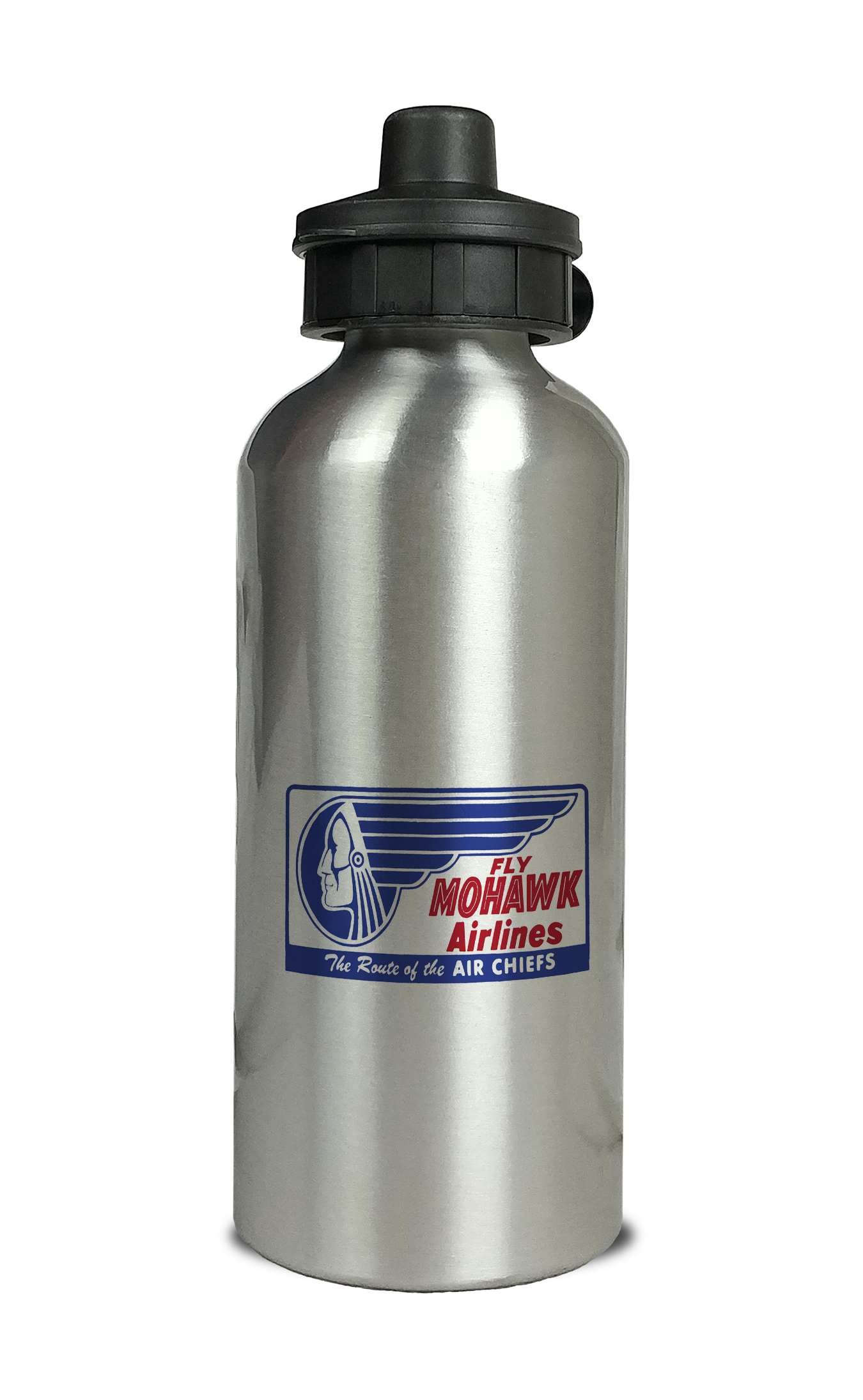 Mohawk Airlines Logo Aluminum Water Bottle