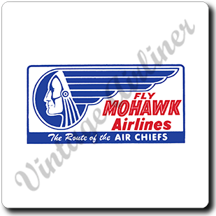 Mohawk Airlines 1940's Square Sandstone Coaster
