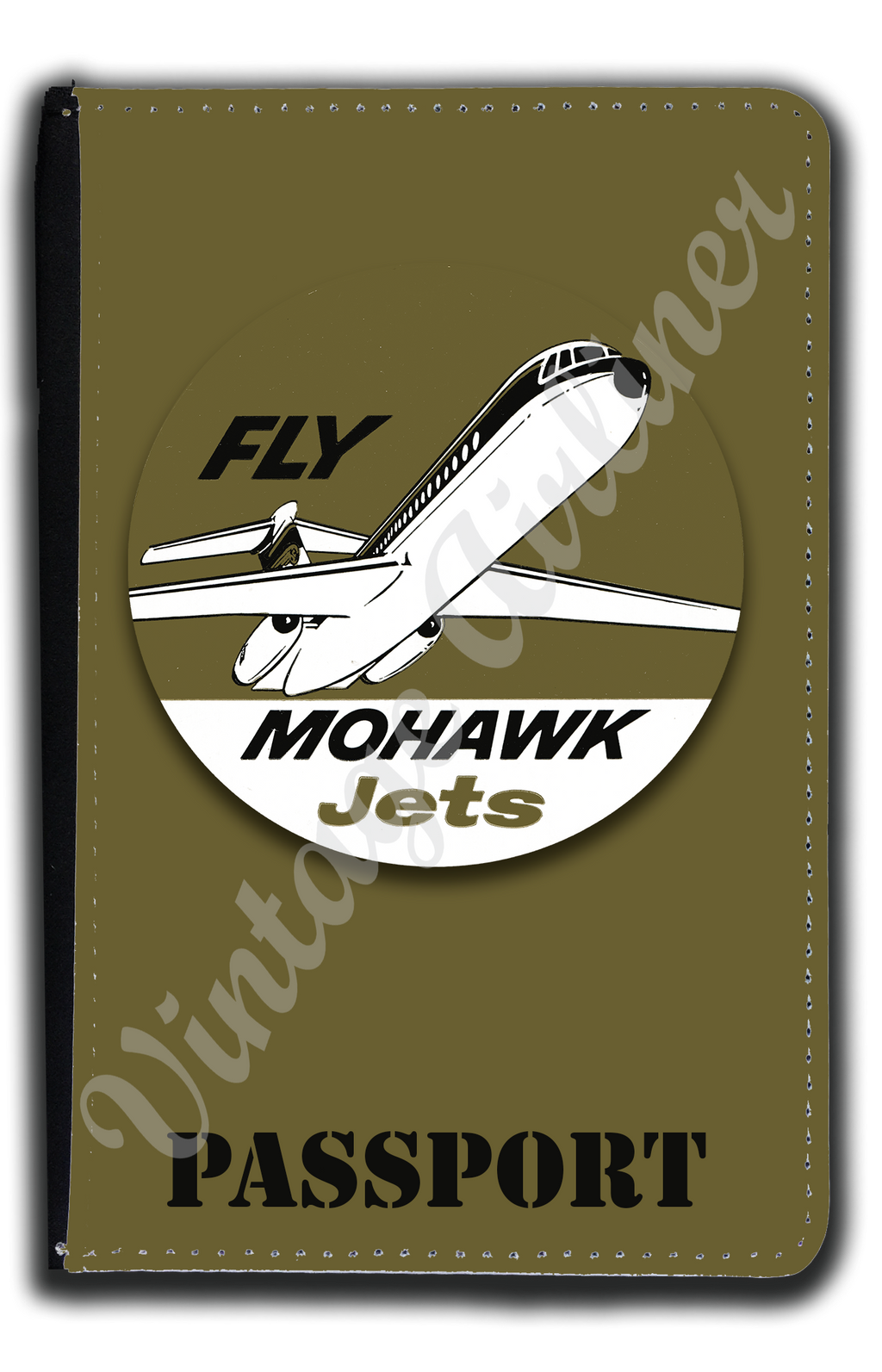 Mohawk Airlines Jet Bag Sticker Passport Case
