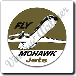Mohawk Airlines Mohawk Jets Square Sandstone Coaster