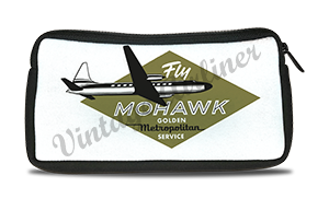 Mohawk Airlines 1950's Fly Mohawk Bag Sticker Travel Pouch
