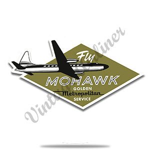 Mohawk Airlines 1950's Fly Mohawk Round Sandstone Coaster