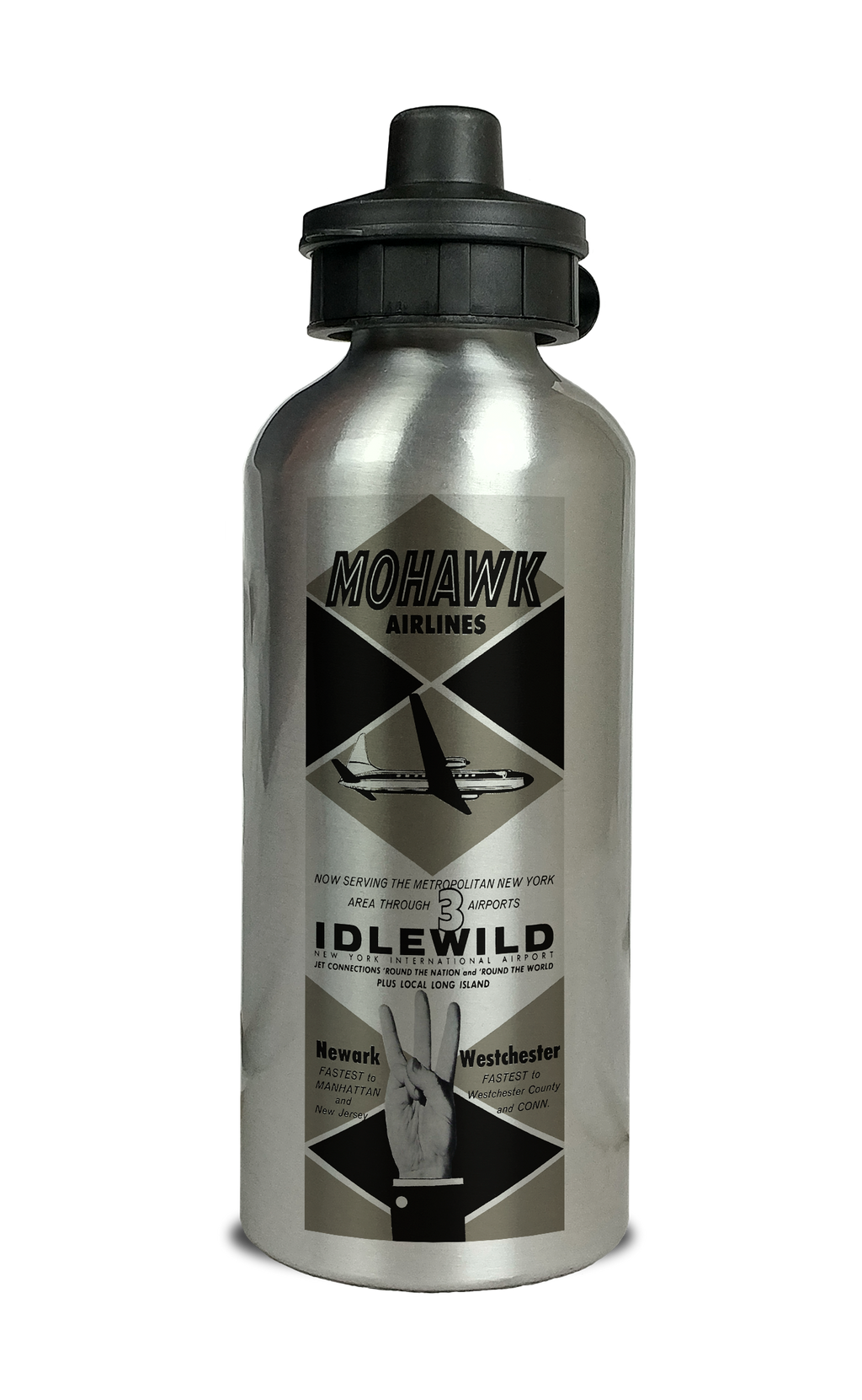 Mohawk Airlines Aluminum Water Bottle