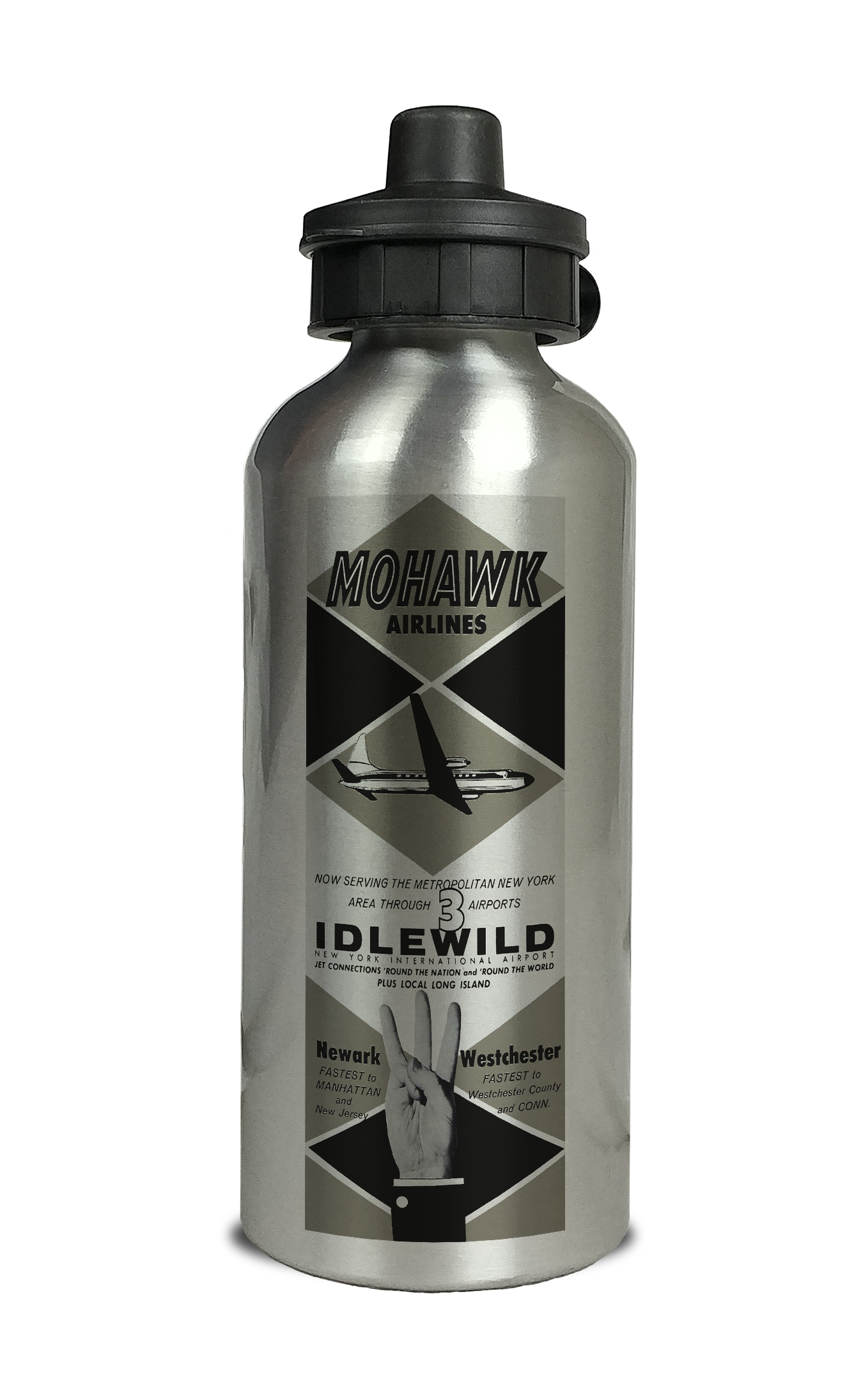 Mohawk Airlines Aluminum Water Bottle