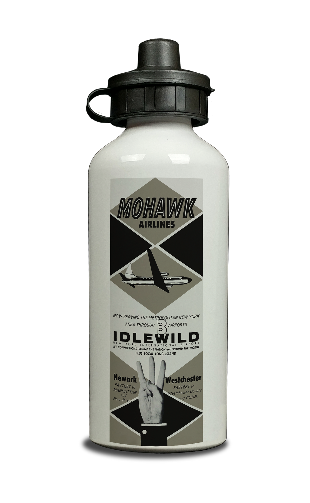 Mohawk Airlines Aluminum Water Bottle