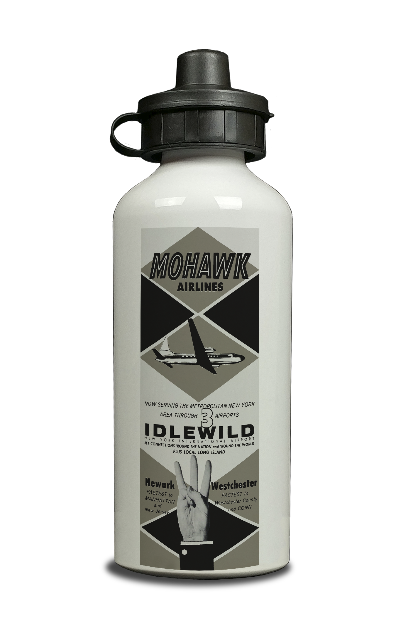 Mohawk Airlines Aluminum Water Bottle