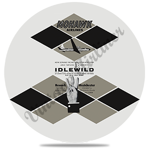 Mohawk Airlines Round Sandstone Coaster