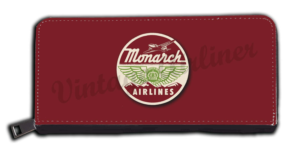 Monarch Airlines 1950's Vintage Bag Sticker Wallet