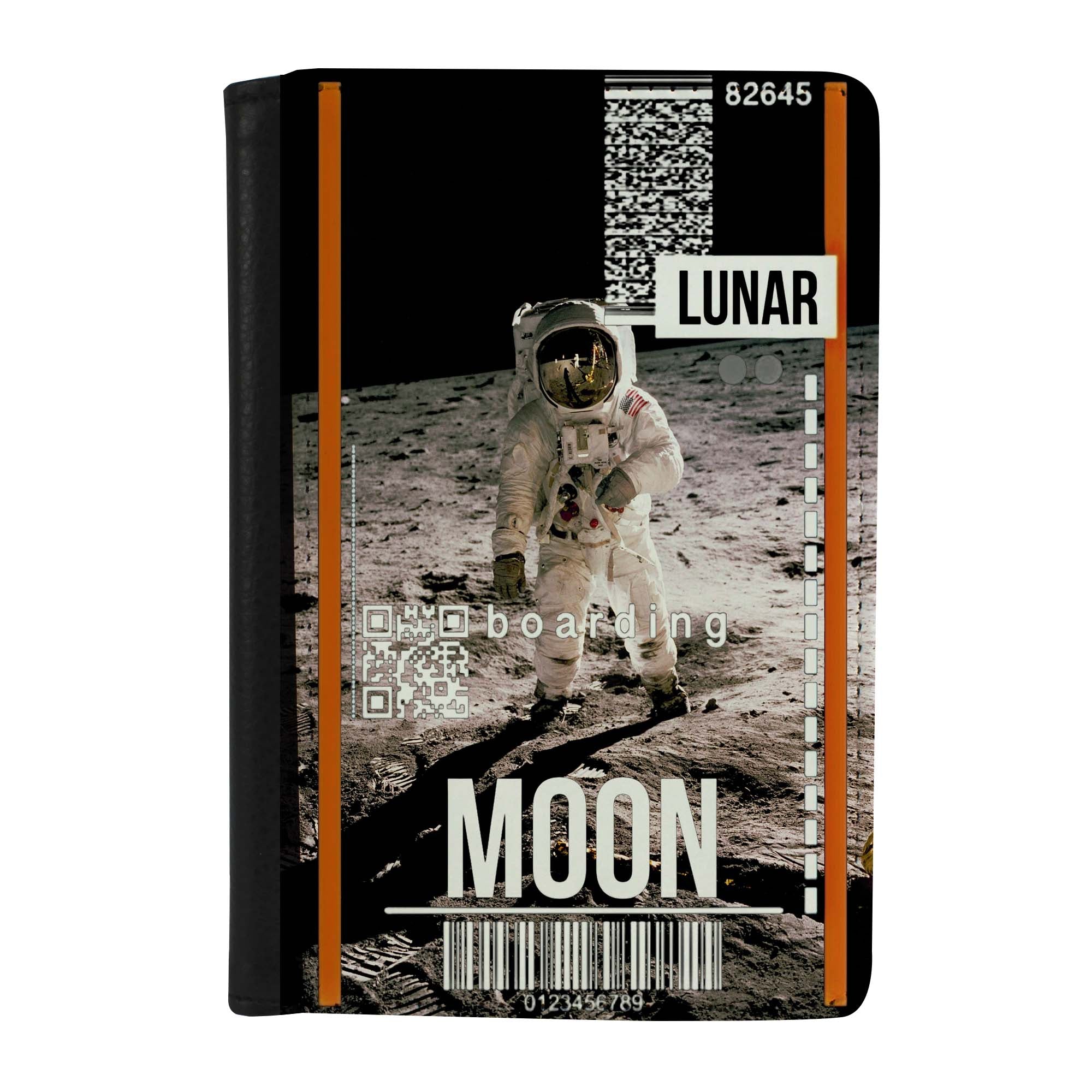 Destination Boarding Ticket - Moon - Passport Case