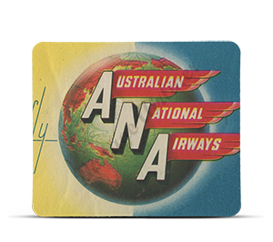 Australian National Airlines Vintage Mousepad
