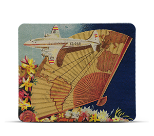 Iberia Airlines Vintage Bag Sticker Mousepad