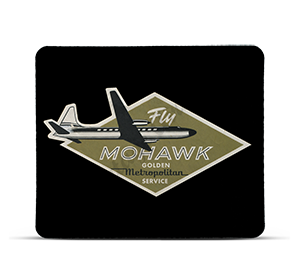 Mohawk Airlines Vintage Bag Sticker Mousepad